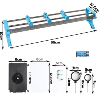 六鑫小孔成像光具座凸透镜凹透镜光学物理实验器材初中科学实验文具实验室男孩女孩开学季必备用品