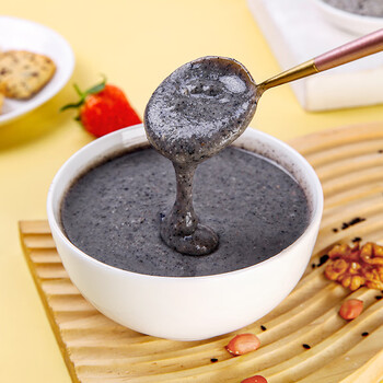五谷畅享无蔗糖黑芝麻糊核桃粉500g*2礼盒装 五谷粉年货节送礼长辈