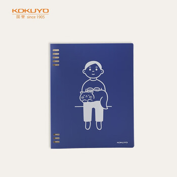 国誉(KOKUYO)Noritake设计师联名学生活页本记事笔记本子B5/40张 蓝色 WSG-RU2XP61B 国誉(KOKUYO)Noritake设计师联名学生活页本记事笔记本子B5/40张 蓝色 WSG-RU2XP61B