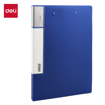得力（deli）12只A4睿商高档系列金属双强力夹硬文件夹 大容量试卷资料夹合同票据诗朗诵签约夹板办公用品 5412