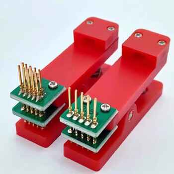 熙久阳 PCB烧录测试夹具 探针 弹簧针 测试架 下载编程烧录单排 5p