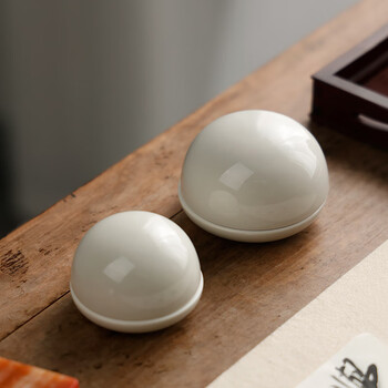 漢墨 影灰高顶朱砂印泥 陶瓷印泥盒书法盖章用大印泥缸4件套朱砂30g印泥 文房四宝篆刻印章用印泥