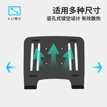 ATSCORE笔记本显示器支架显示器增高架双屏拼接电脑支架免打孔双屏显示器支架臂笔记本支架组合二合一支架