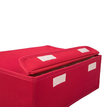 安巢安巢 百纳箱/内衣18格收纳盒红色 AJ277 