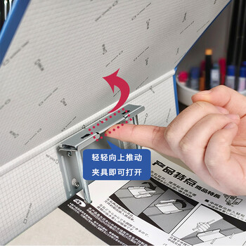 锦宫（KINGJIM）1478GS-2-B双开管式文件夹大容量资料册办公档案资料合同装订收纳 2个装 蓝色