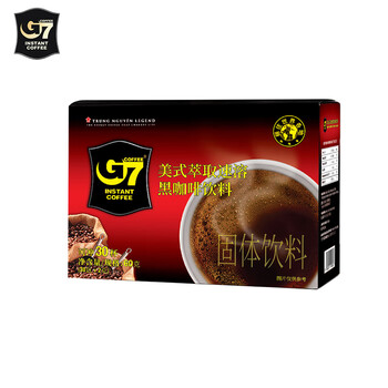 中原G7速溶美式黑咖啡0蔗糖低脂肪 越南进口健身咖啡粉60g(2g*30包) 中原G7速溶美式黑咖啡0蔗糖低脂肪 越南进口健身咖啡粉60g(2g*30包)
