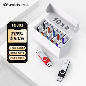 兰科芯（LanKxin）512MB USB2.0 U盘 TB108专业投标U盘 公司企业 招标小容量标签无损电脑优盘10个/盒