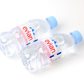 依云（evian）进口矿泉水 330ml*24瓶 法国原装 整箱装 (软瓶)饮用水