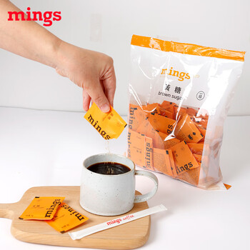 铭氏(Ming's)咖啡糖包 赤砂糖 独立包装黄糖 5g×100包 咖啡伴侣冲饮糖 铭氏(Ming's)咖啡糖包 赤砂糖 独立包装黄糖 5g×100包 咖啡伴侣冲饮糖