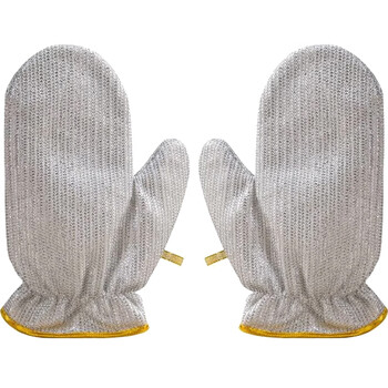 初舍（CHUSHE）银丝洗碗手套5双女厨房耐用防水防油耐磨家务清洁手套洗碗神器