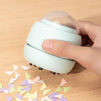 得力(deli)【儿童节礼物】强吸力毛刷吸嘴桌面吸尘器 迷你键盘除尘 橡皮屑清洁器学生用品 浅绿18891 得力(deli)【儿童节礼物】强吸力毛刷吸嘴桌面吸尘器 迷你键盘除尘 橡皮屑清洁器学生用品 浅绿18891