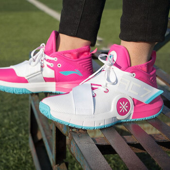 李宁全城7篮球鞋男韦德之道中高帮耐磨减震体育生实战比赛运动鞋全城7