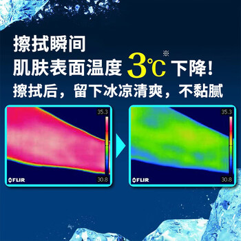 花王（KAO）降温冰凉巾20片*1包冰爽冷感清凉感湿纸巾夏日旅行军训防暑必备