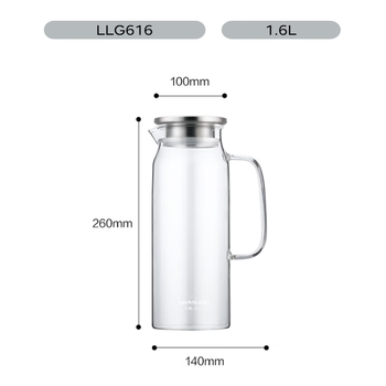 乐扣乐扣(LOCK&LOCK)凉水壶耐热玻璃水壶泡茶柠檬水果水杯子家用大容量玻璃茶水杯1.6L 乐扣乐扣(LOCK&LOCK)凉水壶耐热玻璃水壶泡茶柠檬水果水杯子家用大容量玻璃茶水杯1.6L