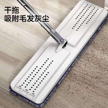 五月花45CM特大号2块装刮刮桶平板拖把替换布配件超细纤维 五月花45CM特大号2块装刮刮桶平板拖把替换布配件超细纤维