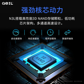 GEIL金邦 1TB SSD固态硬盘 M.2 SATA协议 2280 NGFF 台式机笔记本 高速500MB/S N3L系列