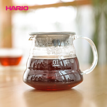 HARIO原装进口云朵咖啡壶V60家用耐热玻璃咖啡手冲壶分享壶360ML HARIO原装进口云朵咖啡壶V60家用耐热玻璃咖啡手冲壶分享壶360ML