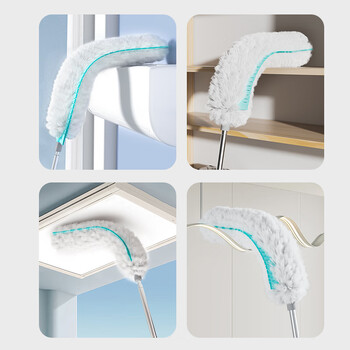 锡洁静电除尘掸家用天花板清洁神器鸡毛掸子一次性扫灰加长柄可伸缩