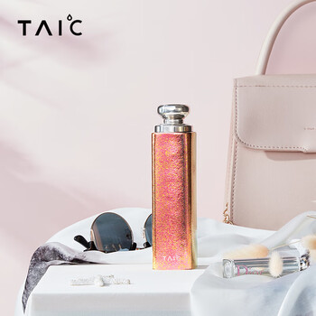 TAIC 太可纯钛迷你保温杯口红户外水杯礼物女士咖啡杯 140ml 炫彩红