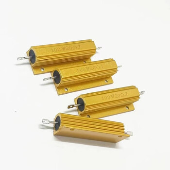 诺然 RX24-100W黄金铝壳大功率散热电阻器 100W 黄金铝壳 0.1欧 (1个) 诺然 RX24-100W黄金铝壳大功率散热电阻器 100W 黄金铝壳 0.1欧 (1个)