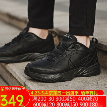 耐克（NIKE）男鞋2024夏款AIR MONARCH IV运动休闲鞋复古全掌老爹跑步鞋415445 415445-001 经典纯黑/春秋款 40