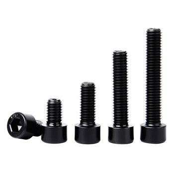 闽都 8.8级内六角高强度发黑螺丝螺钉淬黑螺栓 6*45（30个）