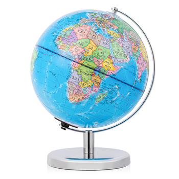 得力金属地球仪办公摆件高中小学生7-14岁男女孩儿童礼物生日创意伴手礼礼品LG703 充电款