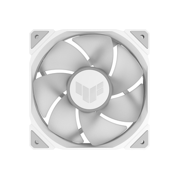 华硕TUF GAMING TR120 雷光 白色机箱反叶风扇 ARGB风扇/PWM温控调速/双层LED阵列/28mm厚扇