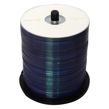 麦克赛尔（Maxell）DVD-R光盘 刻录盘 空白光盘 光碟  M2系列16速4.7G 珍珠白桶装100片