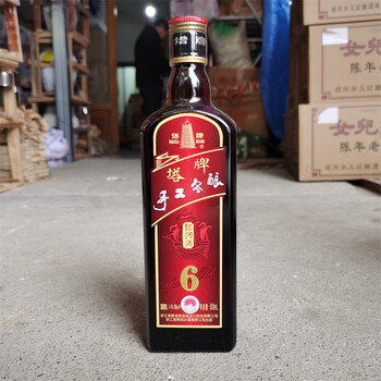 塔牌正宗塔牌绍兴黄酒六年陈手工冬酿酒500ml瓶装半干型6年陈花雕老酒