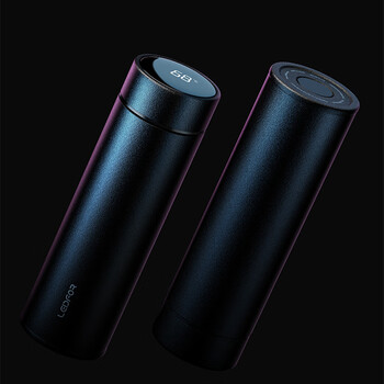 雷德夫（LEIDFOR）T26 纯钛保温杯磨砂黑色380ml 男士商务泡茶开学礼物 礼盒款