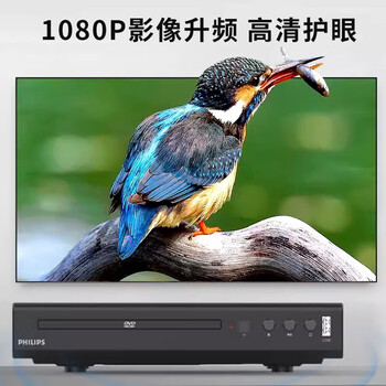 飞利浦（PHILIPS）TAEP200/93强力读碟CD VCD DVD影碟机播放机器强力读碟USB播放