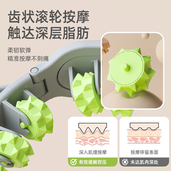 PROIRON普力艾 多功能可拆卸环形按摩器腿部全身包裹肌肉放松滚轴滚轮 粉