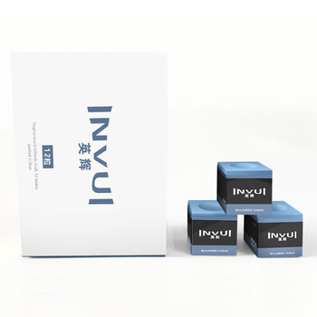 英辉（INVUI）巧克粉油巧台球黑8斯诺克湿巧油性擦枪粉 2盒装