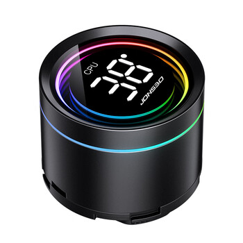 乔思伯（JONSBO）TH-360黑色 一体式水冷散热器 (连体4面千层镜风扇/一线通接主板/冷头数显/软件/千层镜光效)