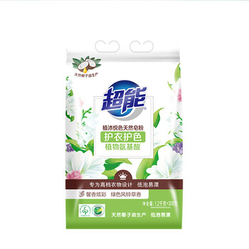 超能 植沐悦色天然皂粉 风铃草香 3.016斤 护衣护色 植物氨基酸