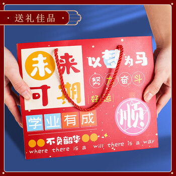 递乐开学儿童节礼物学生开学大礼包文具伴手礼套装入学一二三年级升学礼盒 2347蓝色前程似锦-低年级