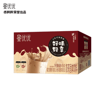 香飘飘【曼优优好味轻享】礼盒装6杯奶茶混装双口味早餐代餐冲调饮料