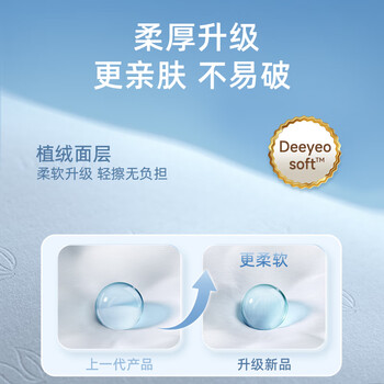 德佑湿厕纸10抽*1包便携小包清洁湿纸巾湿巾 可搭配卷纸使用