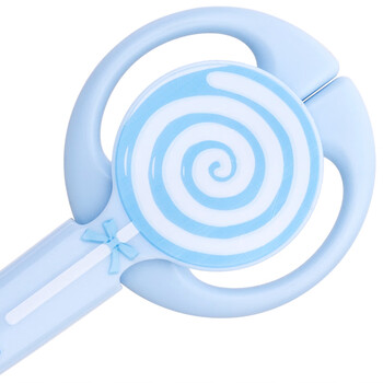 得力（deli）儿童剪刀棒棒糖小剪刀小学生安全圆头一年级手工美工剪刀文具幼儿园3-6岁 红色6069