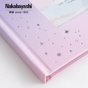 Nakabayashi仲林NCL相册DIY覆膜粘贴式纪念册情侣影集 格纹<单色系>