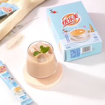 优乐美低糖奶茶粉19gx10条香草味 早餐代餐下午茶 速溶袋装冲泡饮料