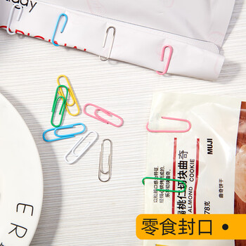 金蝶（kingdee）3#镀镍回形针 金属曲别针 银色回形针200枚/筒29mm大号文件书签 办公用品