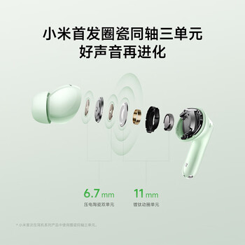 小米（MI）REDMI Buds 6 Pro真无线降噪耳机 入耳式 适用于安卓苹果手机 冰釉白