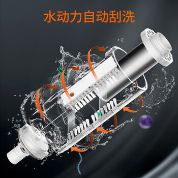 九阳（Joyoung）前置过滤器40微米反冲洗压力表监控  全屋家用净水器自动清洗 7.5T大通量 RQ361