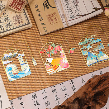 嘉然恒师恩难忘古风金属黄铜书签礼盒送男女老师实用高档有纪念意义纪念品伴手礼