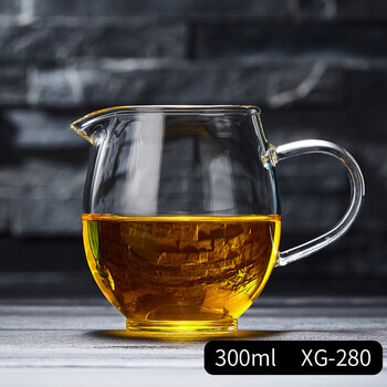 hywlkj绿昌明玻璃公道杯耐热加厚公杯带茶漏套装茶海功夫茶具配件分