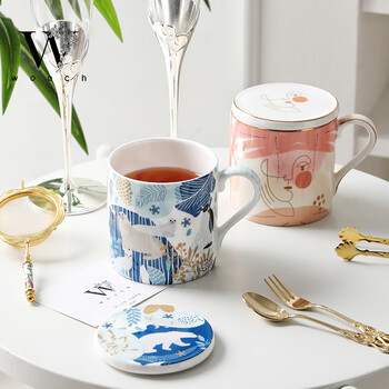 物取（WOOCH）撞色奇幻乐园盖杯礼盒装新家礼物送新人家用情侣对杯送闺蜜新婚