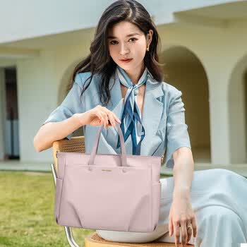 高尔夫（GOLF）电脑包女14英寸手提笔记本苹果华为单肩斜挎包商务公文包出差通勤