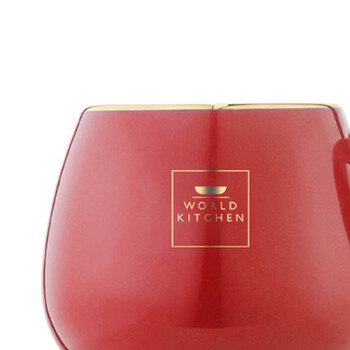 WORLD KITCHEN 康宁马克杯300ml-红 人体工学手柄 经久耐用 WK-MKB300/KZ/RD